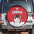 Canada Hockey Spare Tire Cover Maple Leaves Sporty Style