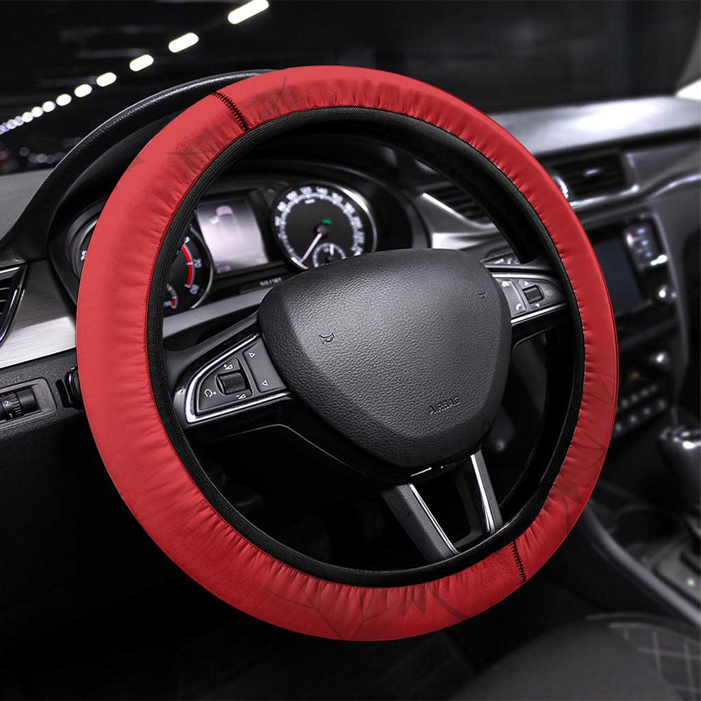 Canada Hockey Steering Wheel Cover Maple Leaves Sporty Style