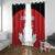 Canada Hockey Window Curtain Maple Leaves Sporty Style