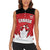 Custom Canada Hockey Women Sleeveless Polo Shirt Maple Leaves Sporty Style