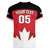 Custom Canada Hockey Women V-Neck T-Shirt Maple Leaves Sporty Style