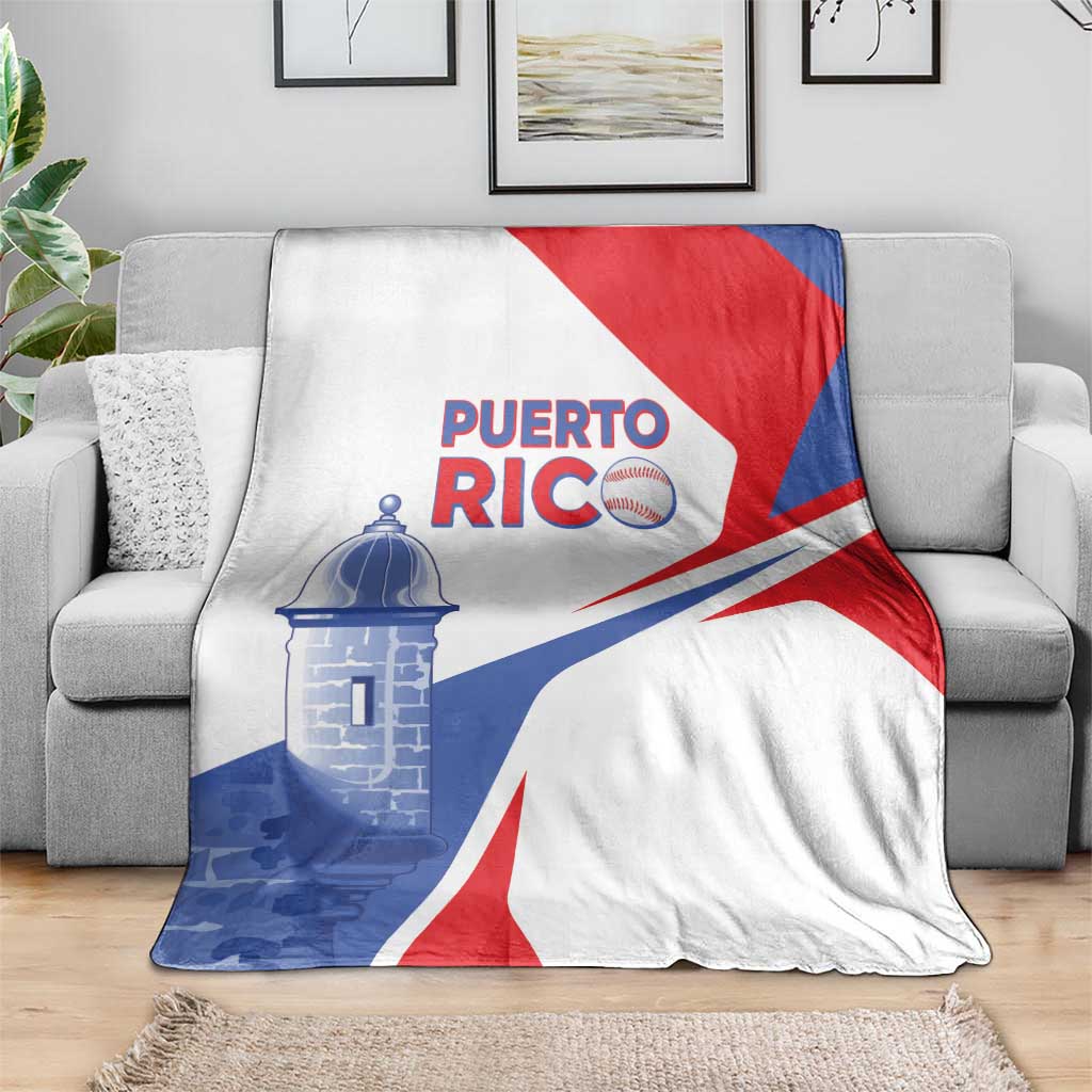 Puerto Rico Baseball Blanket El Morro Sporty Style