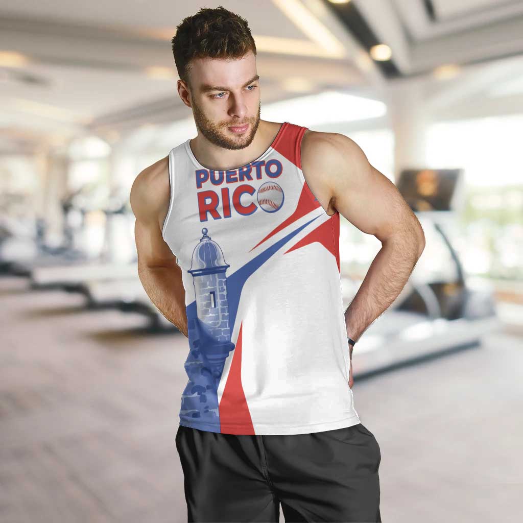 Puerto Rico Baseball Custom Men Tank Top El Morro Sporty Style