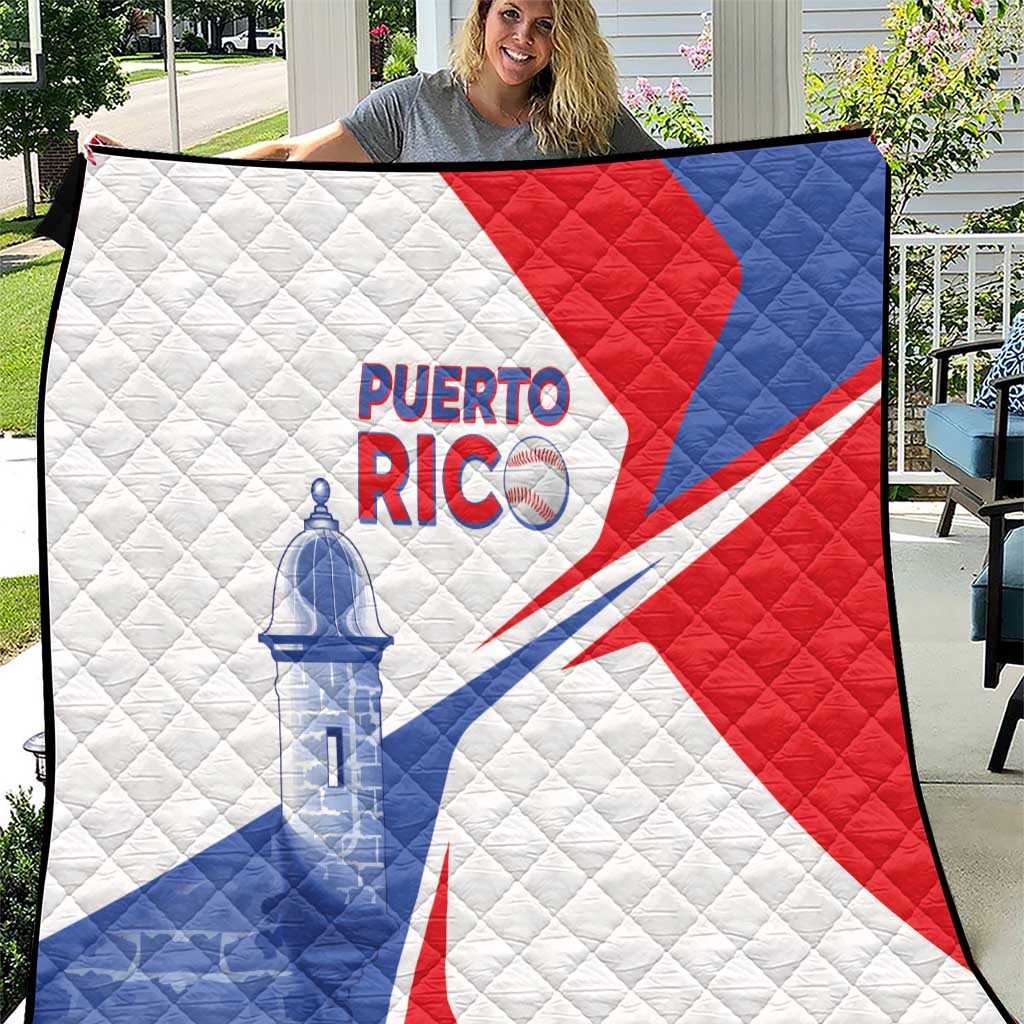 Puerto Rico Baseball Quilt El Morro Sporty Style