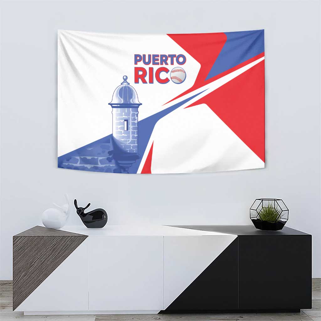 Puerto Rico Baseball Tapestry El Morro Sporty Style