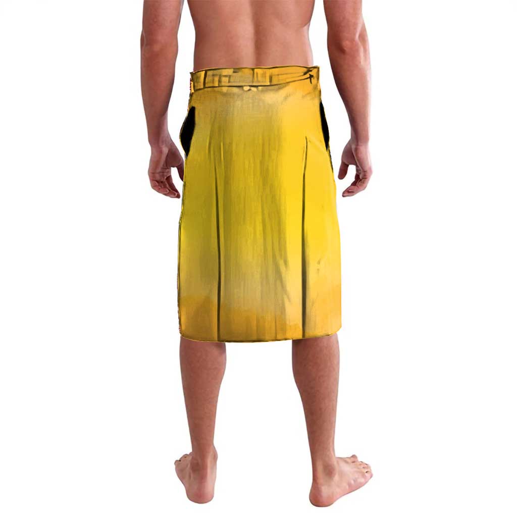 Honor Buffalo Soldiers Lavalava African American Cavalry Yellow Version - Wonder Print Shop