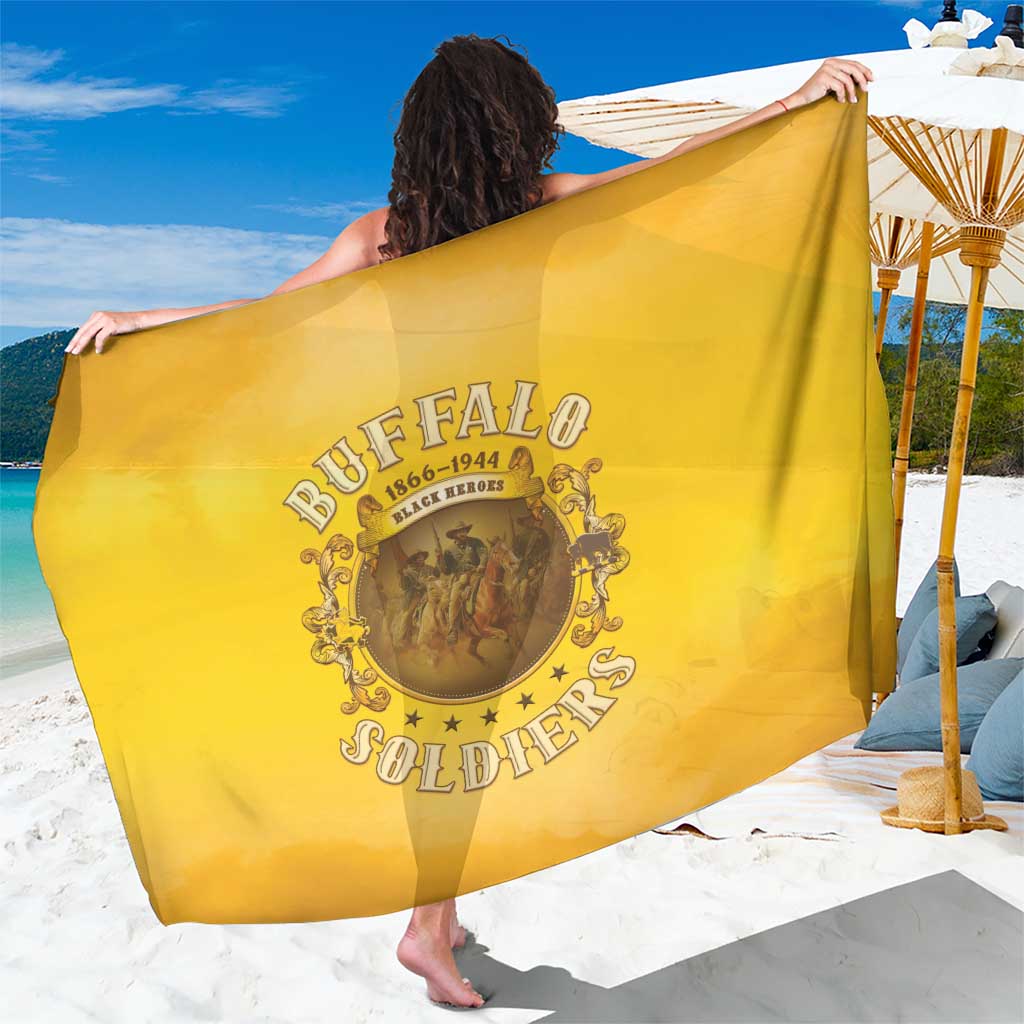 Honor Buffalo Soldiers Sarong African American Cavalry Yellow Version - Wonder Print Shop