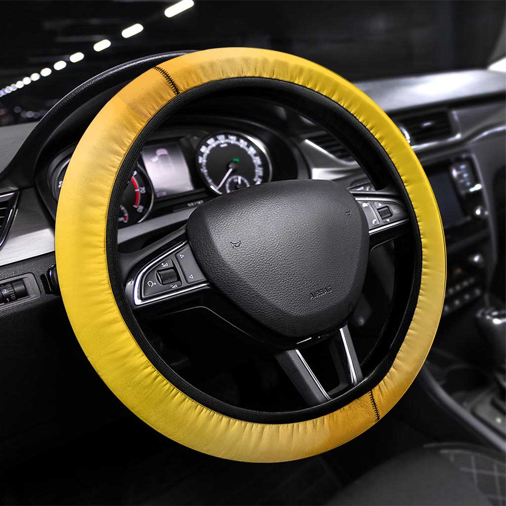 Honor Buffalo Soldiers Steering Wheel Cover African American Cavalry Yellow Version - Wonder Print Shop