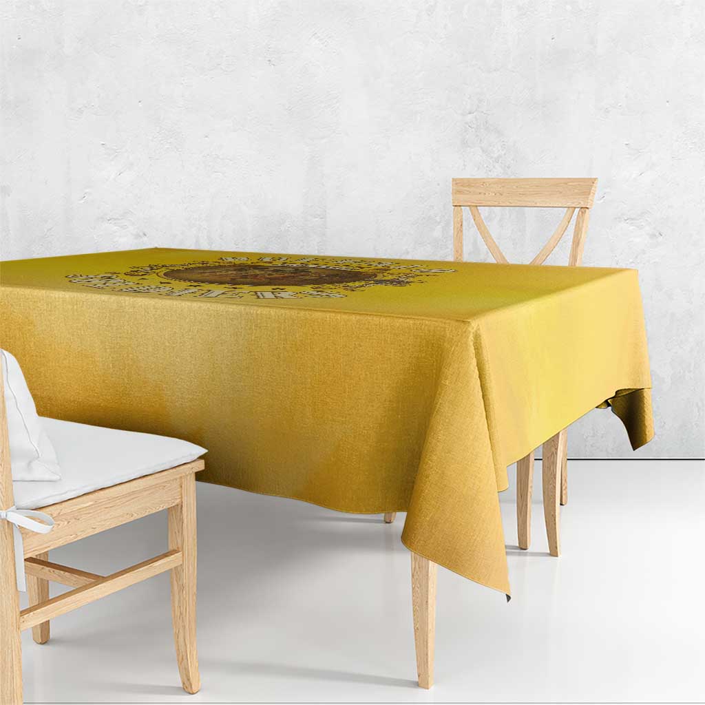 Honor Buffalo Soldiers Tablecloth African American Cavalry Yellow Version - Wonder Print Shop