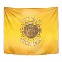 Honor Buffalo Soldiers Tapestry African American Cavalry Yellow Version - Wonder Print Shop