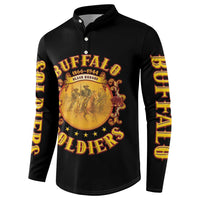 Honor Buffalo Soldiers Button Sweatshirt African American Cavalry Black Version - Wonder Print Shop