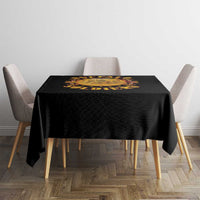 Honor Buffalo Soldiers Tablecloth African American Cavalry Black Version - Wonder Print Shop