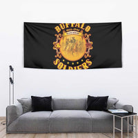 Honor Buffalo Soldiers Tapestry African American Cavalry Black Version - Wonder Print Shop