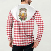 Oktoberfest Button Sweatshirt Country Cowboy Style Red Version