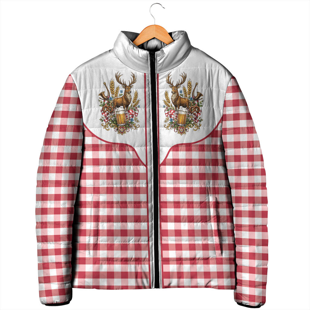 Oktoberfest Padded Jacket Country Cowboy Style Red Version