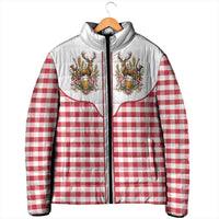 Oktoberfest Padded Jacket Country Cowboy Style Red Version