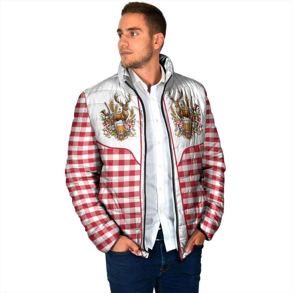 Oktoberfest Padded Jacket Country Cowboy Style Red Version