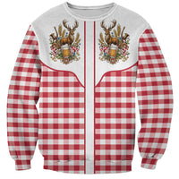 Oktoberfest Sweatshirt Country Cowboy Style Red Version