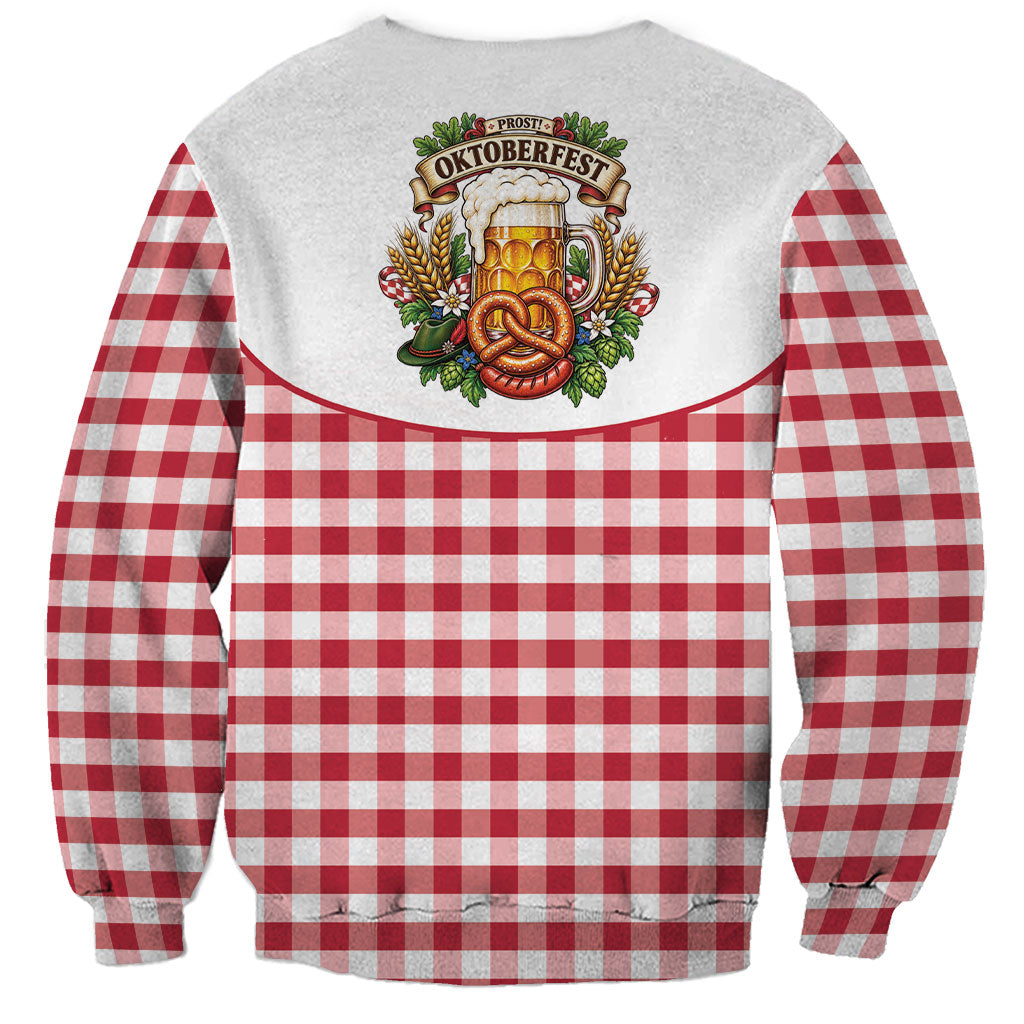 Oktoberfest Sweatshirt Country Cowboy Style Red Version