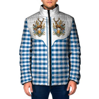 Oktoberfest Padded Jacket Country Cowboy Style Blue Version