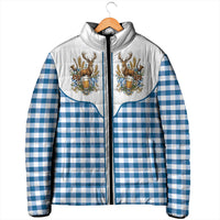 Oktoberfest Padded Jacket Country Cowboy Style Blue Version