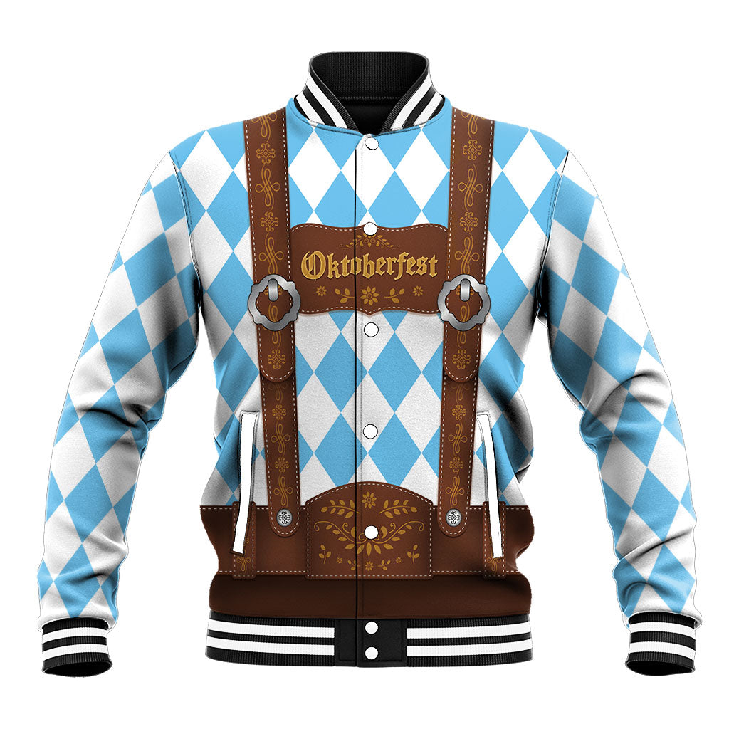 Personalized Lederhosen Oktoberfest Costume Baseball Jacket