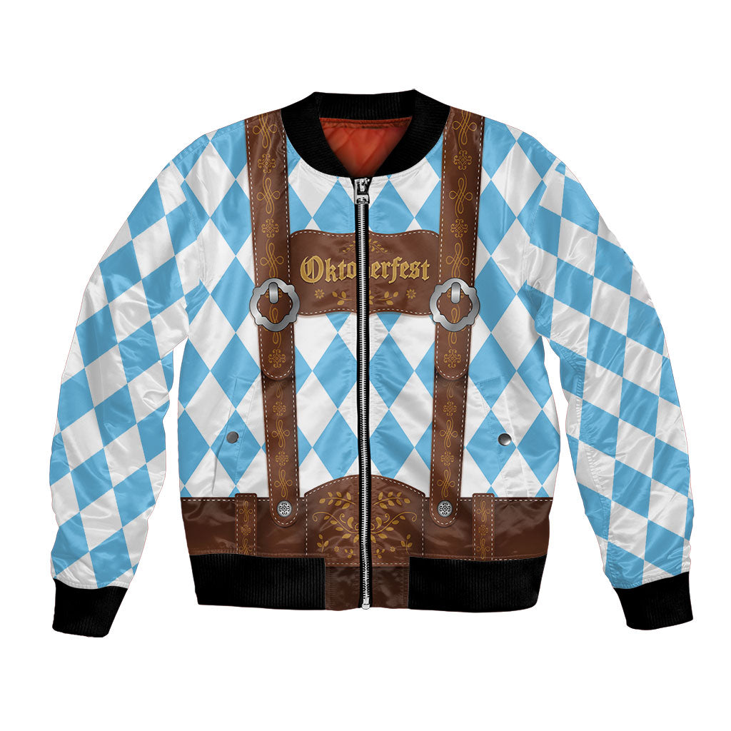 Personalized Lederhosen Oktoberfest Costume Bomber Jacket