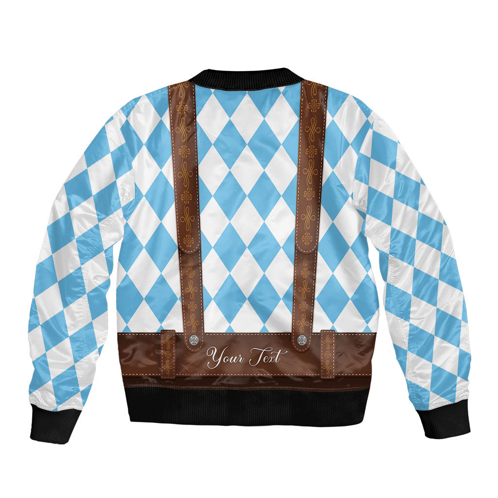 Personalized Lederhosen Oktoberfest Costume Bomber Jacket