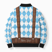 Personalized Lederhosen Oktoberfest Costume Bomber Puffer Jacket