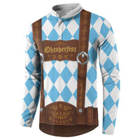 Personalized Lederhosen Oktoberfest Costume Button Sweatshirt