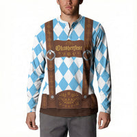 Personalized Lederhosen Oktoberfest Costume Button Sweatshirt