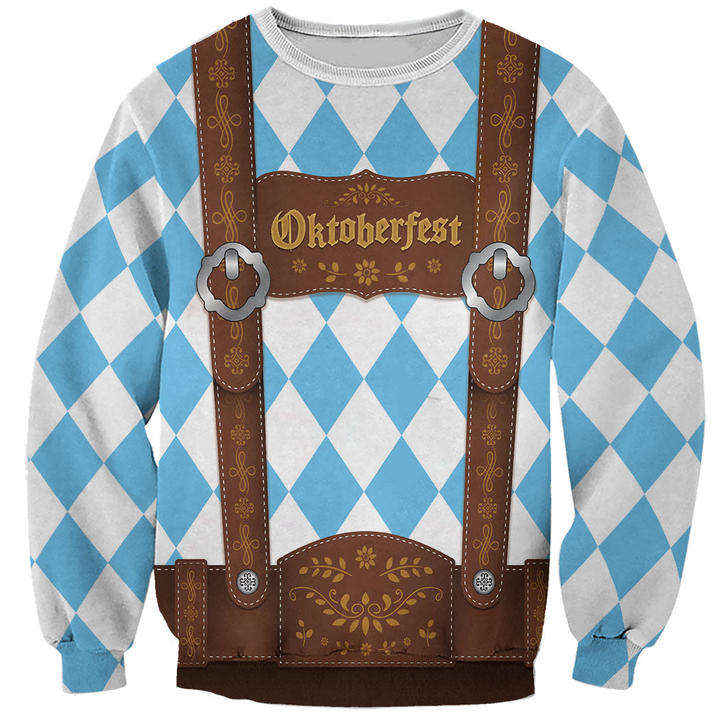 Personalized Lederhosen Oktoberfest Costume Sweatshirt