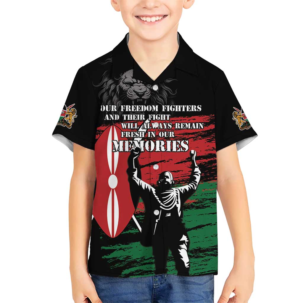 Happy Kenya Mashujaa Day Kid Hawaiian Shirt Honour Our Heroes, Heroines LT05 - Wonder Print Shop