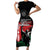 Happy Kenya Mashujaa Day Short Sleeve Bodycon Dress Honour Our Heroes, Heroines LT05 - Wonder Print Shop