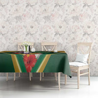 Dominica Christmas Tablecloth Funny Santa Sisserou Parrot - Wonder Print Shop