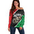 Happy Libya Independence Day Off Shoulder Sweater Libya In My Heart LT05 - Wonder Print Shop