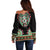 Libya Barbary Lion Off Shoulder Sweater Dashiki Simple Style LT05 - Wonder Print Shop