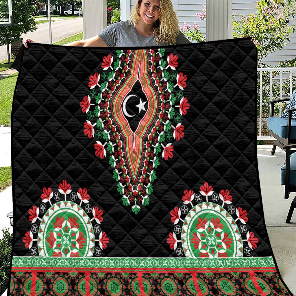 Libya Barbary Lion Quilt Dashiki Simple Style LT05 - Wonder Print Shop