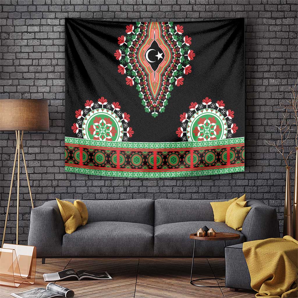 Libya Barbary Lion Tapestry Dashiki Simple Style