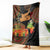 Kwanzaa Kinara Candles Blanket African Tribal Pattern