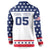 Custom United States Hockey Button Sweatshirt Go Champions USA