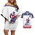 Custom United States Hockey Couples Matching Off Shoulder Short Dress and Hawaiian Shirt Go Champions USA