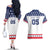 Custom United States Hockey Couples Matching Off The Shoulder Long Sleeve Dress and Hawaiian Shirt Go Champions USA