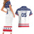 Custom United States Hockey Couples Matching Short Sleeve Bodycon Dress and Hawaiian Shirt Go Champions USA