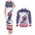 Custom United States Hockey Couples Matching Tank Maxi Dress and Long Sleeve Button Shirt Go Champions USA