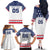 Custom United States Hockey Family Matching Off The Shoulder Long Sleeve Dress and Hawaiian Shirt Go Champions USA