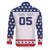 Custom United States Hockey Family Matching Off The Shoulder Long Sleeve Dress and Hawaiian Shirt Go Champions USA