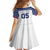 Custom United States Hockey Family Matching Off Shoulder Short Dress and Hawaiian Shirt Go Champions USA