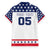 Custom United States Hockey Family Matching Off Shoulder Short Dress and Hawaiian Shirt Go Champions USA