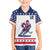 Custom United States Hockey Family Matching Off Shoulder Short Dress and Hawaiian Shirt Go Champions USA